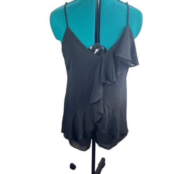 Boutique Ruffle Romper- Black - Picture 3 of 6